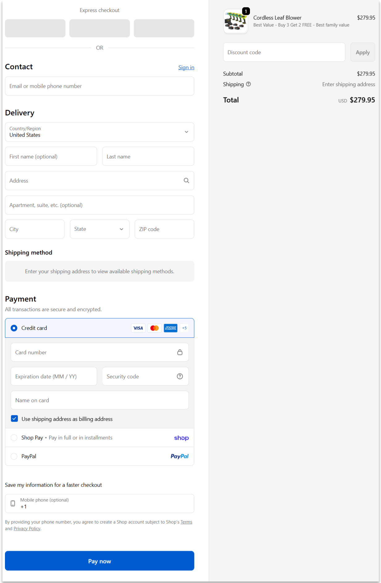 Seese Pro secure checkout page